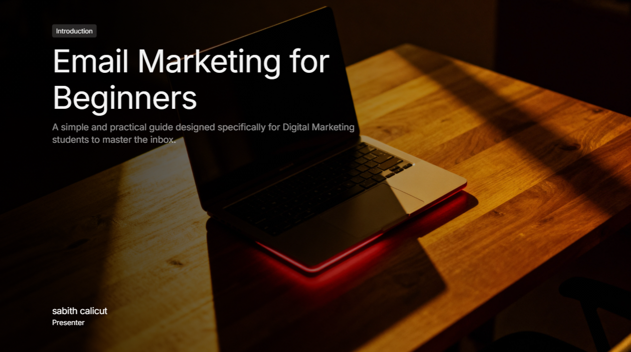 email marketing slide